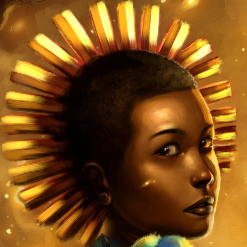 Swazi | Maiden of the Stars - Art by JahbuPremium Canvas