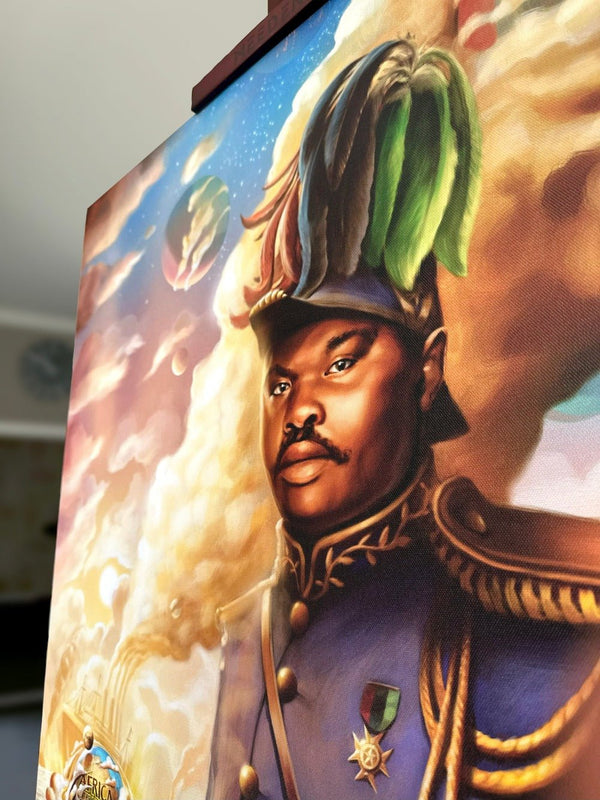 The Honorable Marcus Mosiah Garvey Jr. - Art by JahbuPremium Canvas