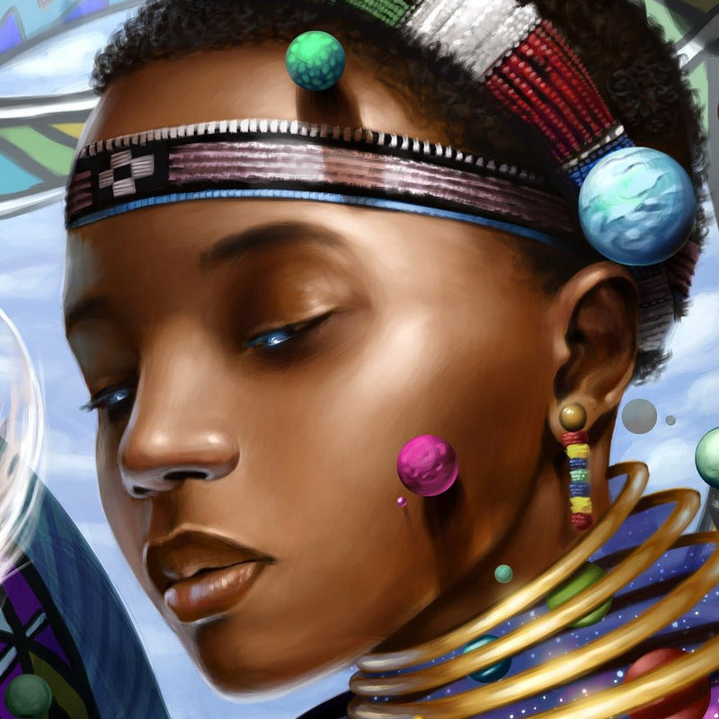 The Ndebele Creator - Art by JahbuPremium Canvas