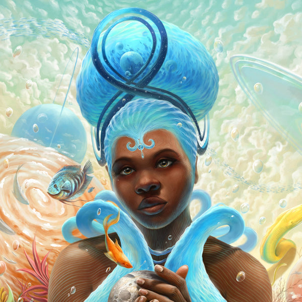 Yemoja | Goddess of Oceans - Art by JahbuCanvas