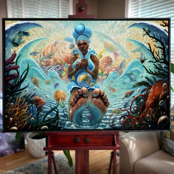 Yemoja | Goddess of Oceans - Art by JahbuCanvas